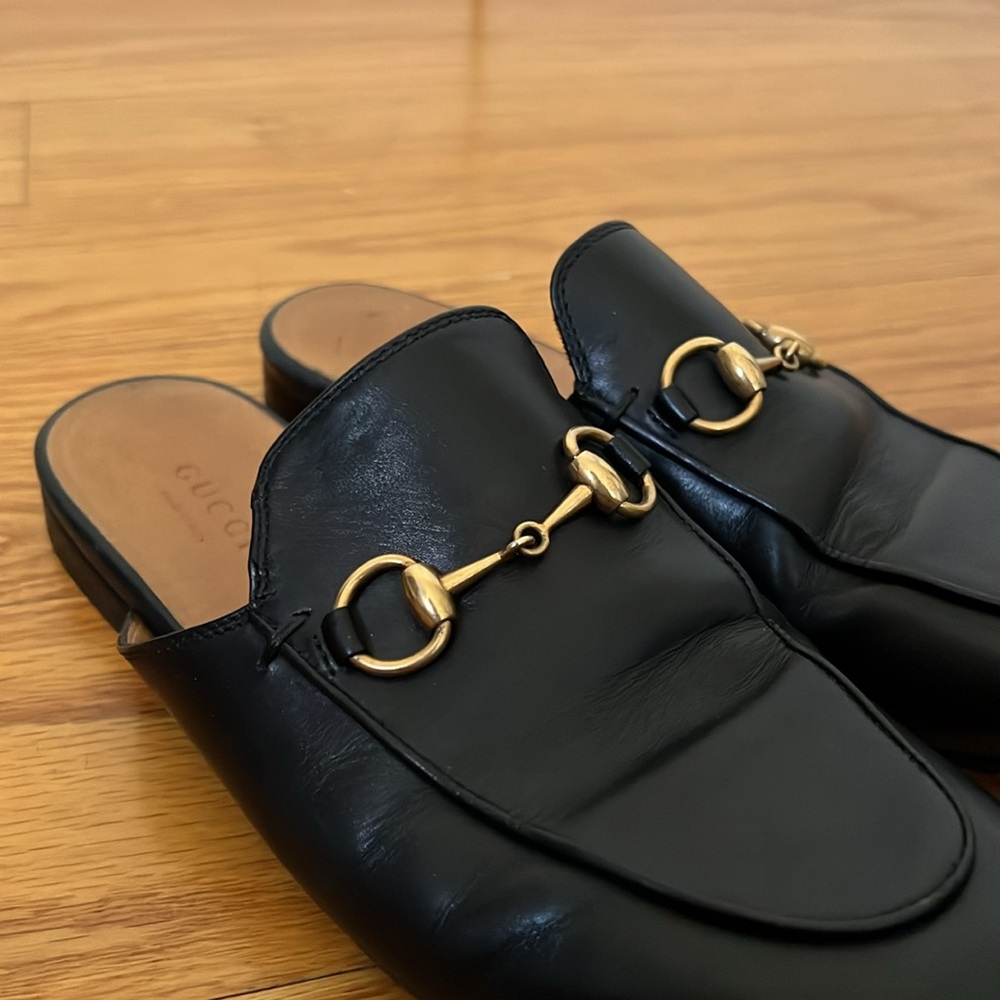 Gucci Princeton Mules - Black - Sz 35.5 (5.5) - Picture 5 of 7